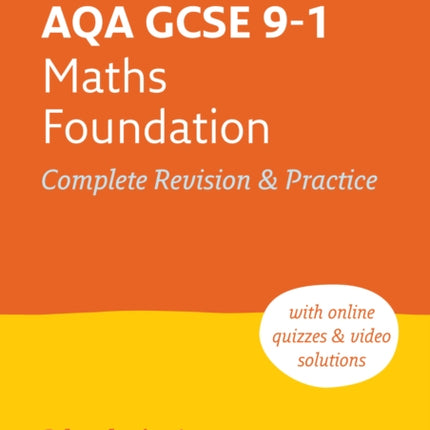 AQA GCSE 9-1 Maths Foundation All-in-One Complete Revision and Practice: Ideal for the 2024 and 2025 exams (Collins GCSE Grade 9-1 Revision)