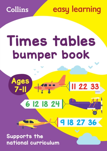 Times Tables Bumper Book Ages 7-11: Prepare for school with easy home learning (Collins Easy Learning KS2)