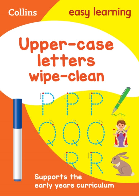 Upper Case Letters Age 3-5 Wipe Clean Activity Book: Ideal for home learning (Collins Easy Learning Preschool)