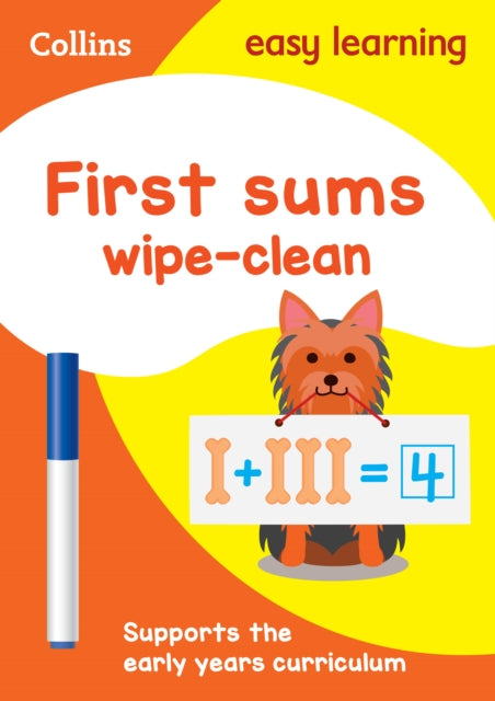 First Sums Age 3-5 Wipe Clean Activity Book: Ideal for home learning (Collins Easy Learning Preschool)