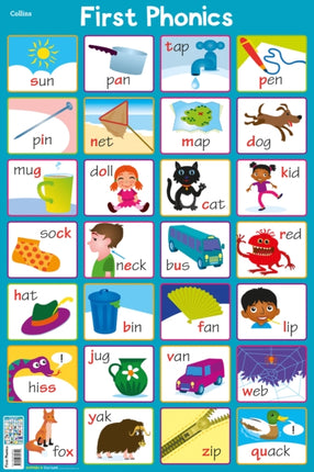 First Phonics (Collins Children’s Poster)