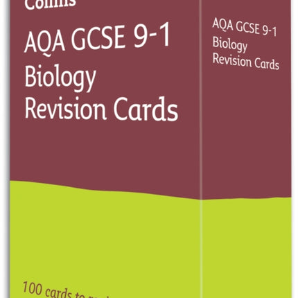 AQA GCSE 9-1 Biology Revision Cards: Ideal for the 2024 and 2025 exams (Collins GCSE Grade 9-1 Revision)