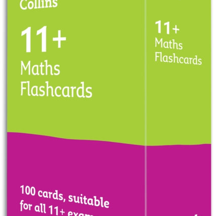 Collins 11+ Practice – 11+ Maths Flashcards: For the 2024 GL Assessment and CEM Tests