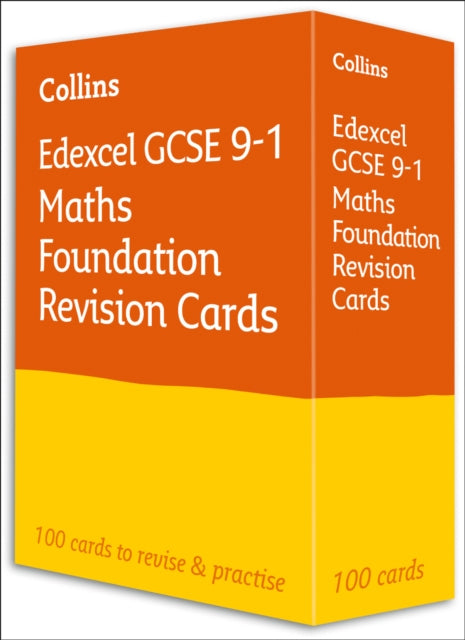 Edexcel GCSE 9-1 Maths Foundation Revision Cards: Ideal for the 2024 and 2025 exams (Collins GCSE Grade 9-1 Revision)