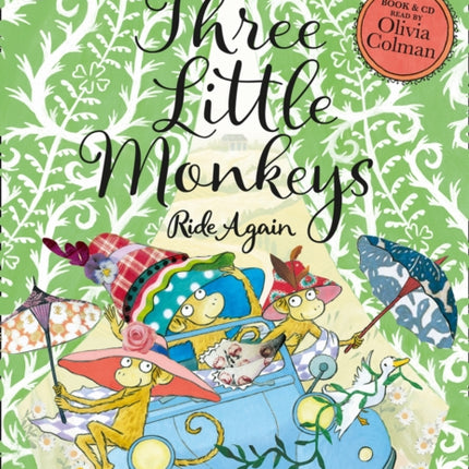 Three Little Monkeys Ride Again Book  CD