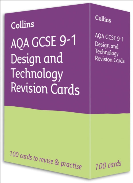 AQA GCSE 9-1 Design & Technology Revision Cards: Ideal for the 2024 and 2025 exams (Collins GCSE Grade 9-1 Revision)