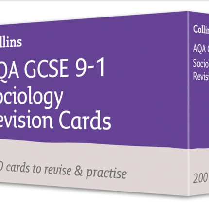 AQA GCSE 9-1 Sociology Revision Cards: Ideal for the 2024 and 2025 exams (Collins GCSE Grade 9-1 Revision)