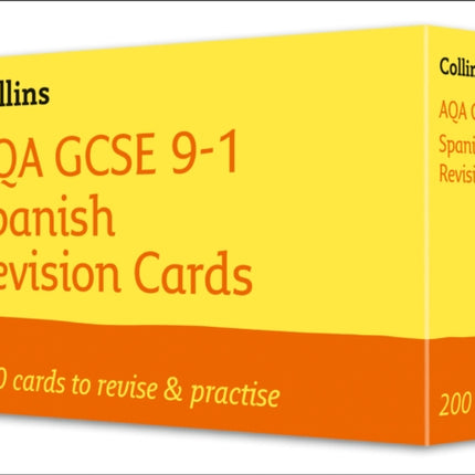 AQA GCSE 9-1 Spanish Vocabulary Revision Cards: Ideal for the 2024 and 2025 exams (Collins GCSE Grade 9-1 Revision)