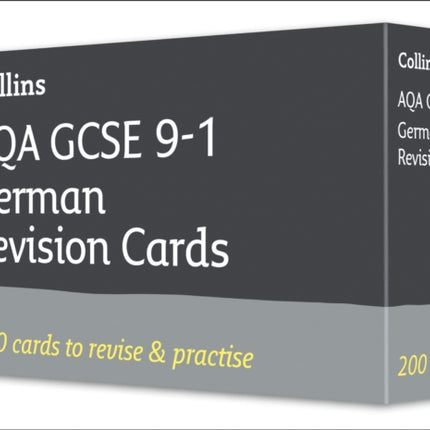 AQA GCSE 9-1 German Vocabulary Revision Cards: Ideal for the 2024 and 2025 exams (Collins GCSE Grade 9-1 Revision)