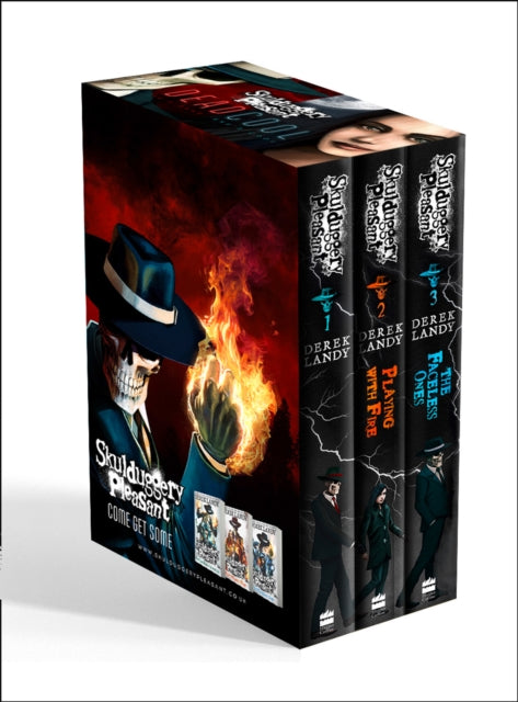 Skulduggery Pleasant Books 1  3 The Faceless Ones Trilogy Skulduggery Pleasant Playing with Fire The Faceless Ones