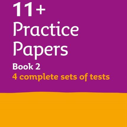 Collins 11+ – 11+ Verbal Reasoning, Non-Verbal Reasoning & Maths Practice Papers Book 2 (Bumper Book with 4 sets of tests): For the 2024 CEM Tests