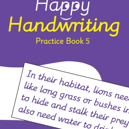 Happy Handwriting – Practice Book 5