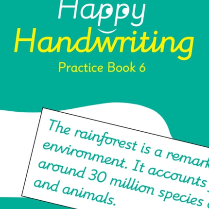 Happy Handwriting – Practice Book 6