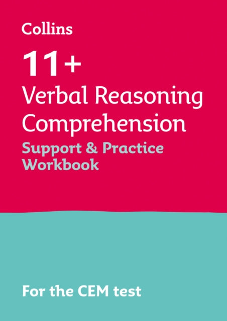 Collins 11+ – 11+ Verbal Reasoning Comprehension Support and Practice Workbook: For the 2024 CEM Tests