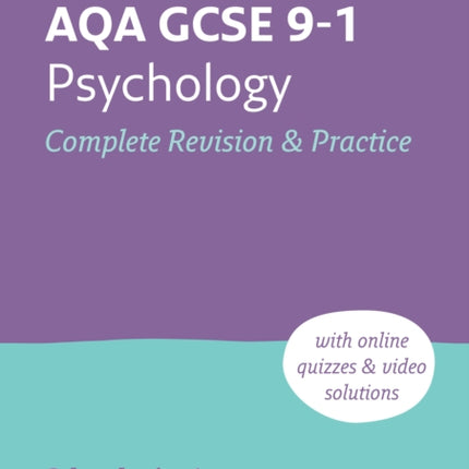 AQA GCSE 9-1 Psychology Complete Revision and Practice: Ideal for home learning, 2024 and 2025 exams (Collins GCSE Grade 9-1 Revision)