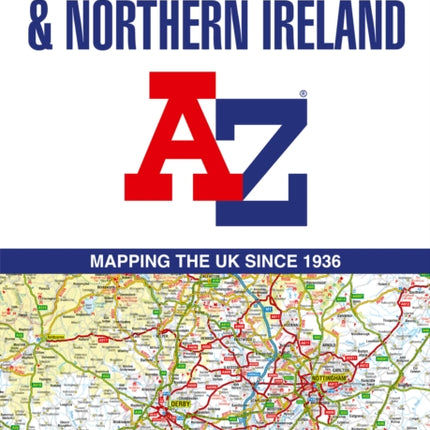 Great Britain  Northern Ireland AZ Road Atlas 2025 A3 Paperback