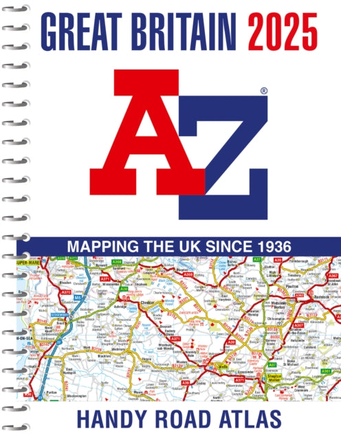 Great Britain AZ Handy Road Atlas 2025 A5 Spiral