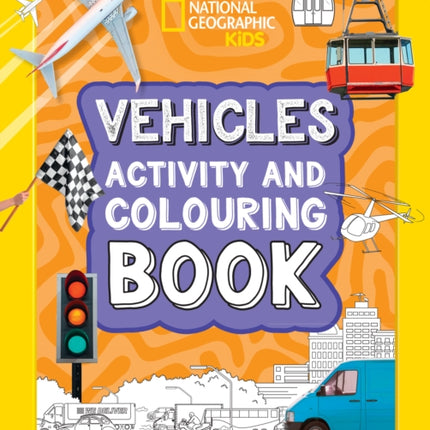 Vehicles Activity and Colouring Book