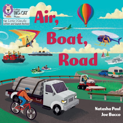 Air, Boat, Road: Phase 3 Set 2 Blending practice (Big Cat Phonics for Little Wandle Letters and Sounds Revised)