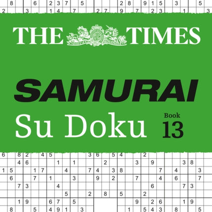 The Times Samurai Su Doku 13