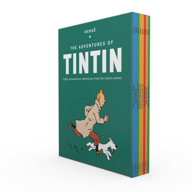 Adventures of Tintin 8 Title Paperback Boxed Set