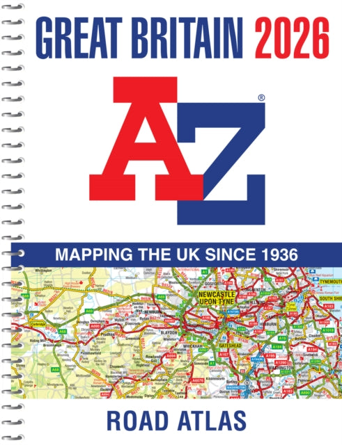 Great Britain AZ Road Atlas 2026 A4 Spiral