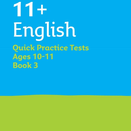 11 English Quick Practice Tests Age 1011 Year 6 Book 3