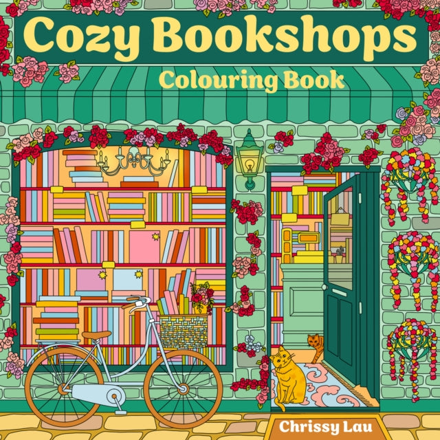 Cozy Bookshops Colouring Book