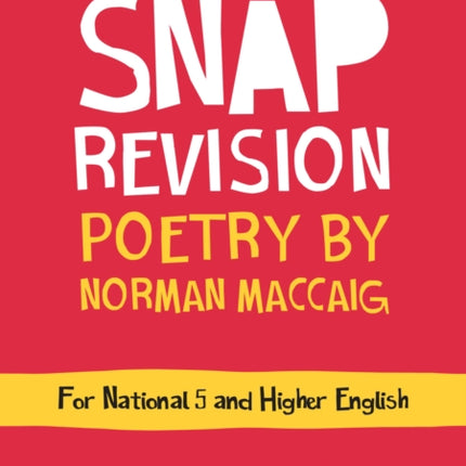 National 5Higher English Revision Poetry by Norman MacCaig