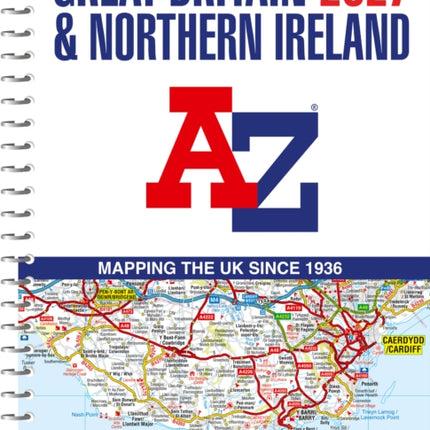 Great Britain AZ Super Scale Road Atlas 2027 A3 Spiral