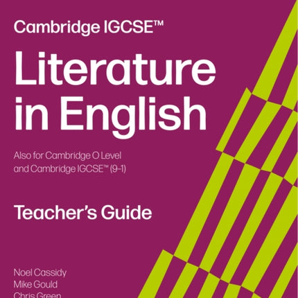Cambridge IGCSE Literature in English Teachers Guide