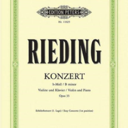 Concerto for Violin and Piano in B Minor Op. 35