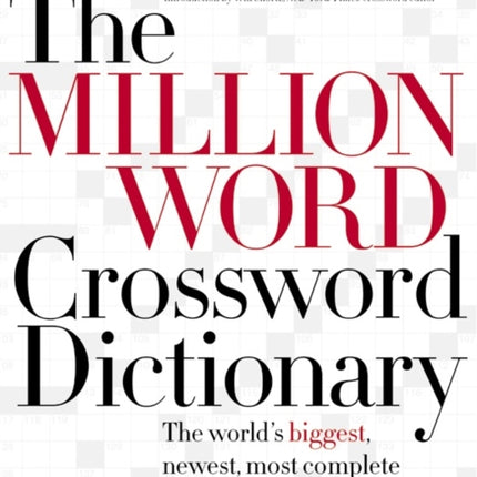 Million Word Crossword Dictionary