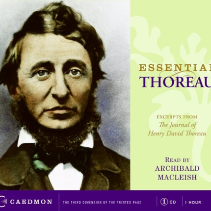 Essential Thoreau CD: Excerpts from the Journal of Henry David Thoreau