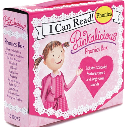 Pinkalicious 12-Book Phonics Fun!: Includes 12 Mini-Books Featuring Short and Long Vowel Sounds