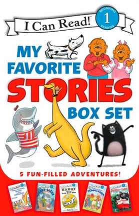 I Can Read My Favorite Stories Box Set: Happy Birthday, Danny and the Dinosaur!; Clark the Shark: Tooth Trouble; Harry and the Lady Next Door; The Berenstain Bears: Down on the Farm; Splat the Cat Makes Dad Glad