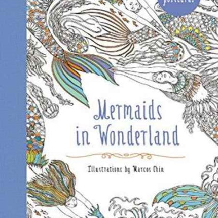 Mermaids in Wonderland 20 Postcards: An Interactive Coloring Adventure for All Ages