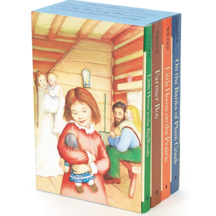 Little House 4-Book Box Set: Little House in the Big Woods, Farmer Boy, Little House on the Prairie, on the Banks of Plum Creek