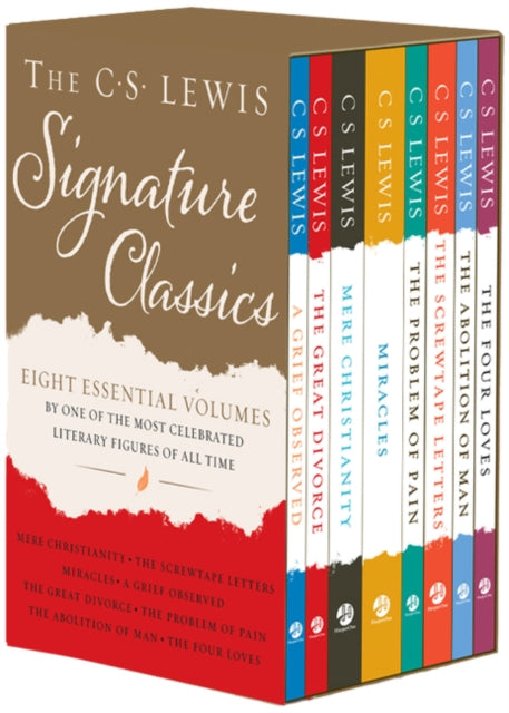 The C. S. Lewis Signature Classics (8-Volume Box Set): An Anthology of 8 C. S. Lewis Titles: Mere Christianity, the Screwtape Letters, Miracles, the Great Divorce, the Problem of Pain, a Grief Observed, the Abolition of Man, and the Four Lo