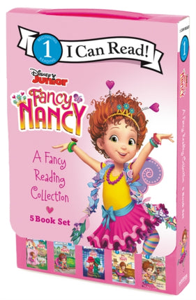 Disney Junior Fancy Nancy: A Fancy Reading Collection 5-Book Box Set: Chez Nancy, Nancy Makes Her Mark, the Case of the Disappearing Doll, Shoe-La-La, Toodle-Oo Miss Moo