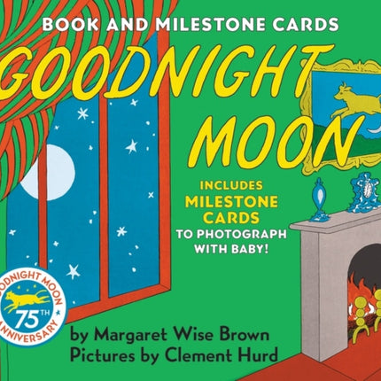 Goodnight Moon Board Book with Milestone Cards