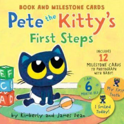 Pete the Kitty’s First Steps: Book and Milestone Cards