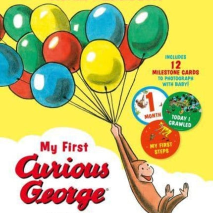 My First Curious George Book and Milestone Cards