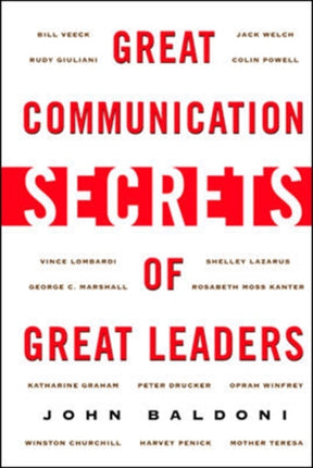 Great Communication Secrets of Great Leaders