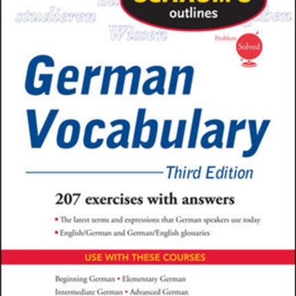 Schaum's Outline of German Vocabulary, 3ed