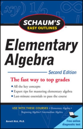 Schaums Easy Outline of Elementary Algebra Second