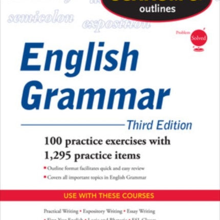 Schaum's Outline of English Grammar, Third Edition