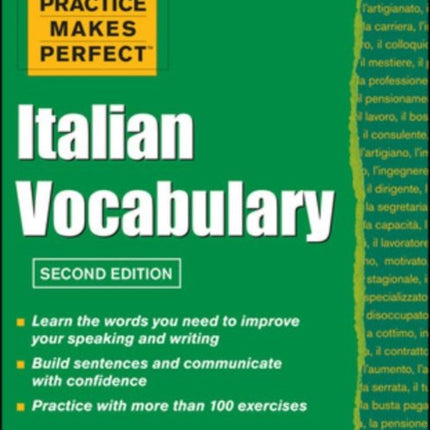 Practice Makes Perfect Italian Vocabulary