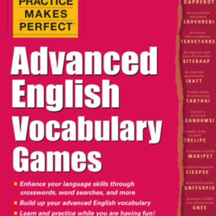 Practice Makes Perfect Advanced English Vocabulary Games