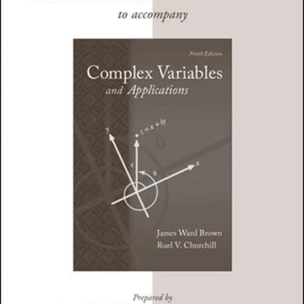 Student's Solutions Manual to accompany Complex Variables and Applications